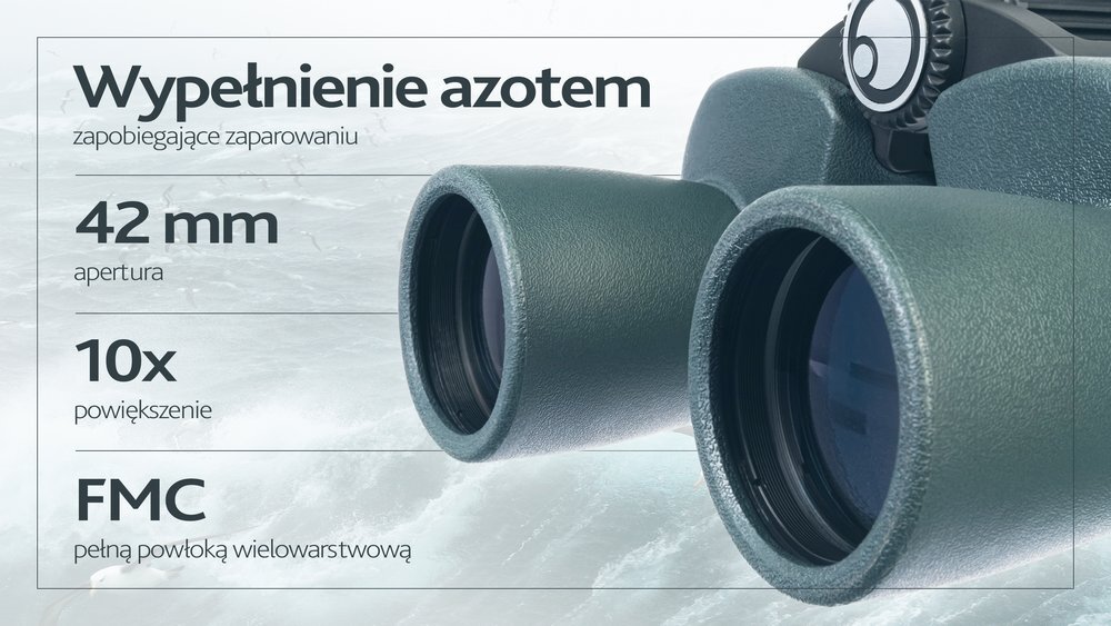 Lornetka LEVENHUK Sherman Pro 10x42 BaK-4 korpus wypełniony azotem