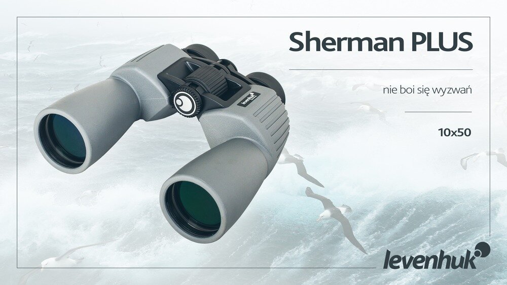 Lornetka LEVENHUK Sherman Plus 10x50    kv lifestyle początek opisu sekcja nagłówkowa