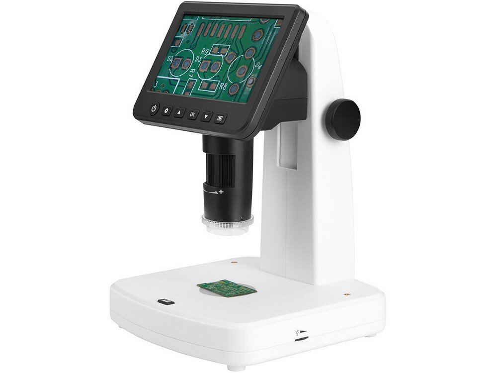 Mikroskop LEVENHUK DTX 700 LCD podświetlenie LED regulacja jasności filtr polaryzacyjny kontrastowy obraz