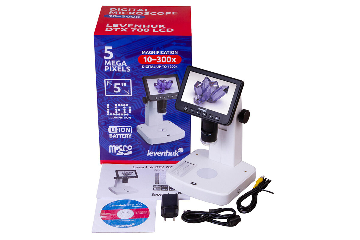 Mikroskop LEVENHUK DTX 700 LCD zestaw