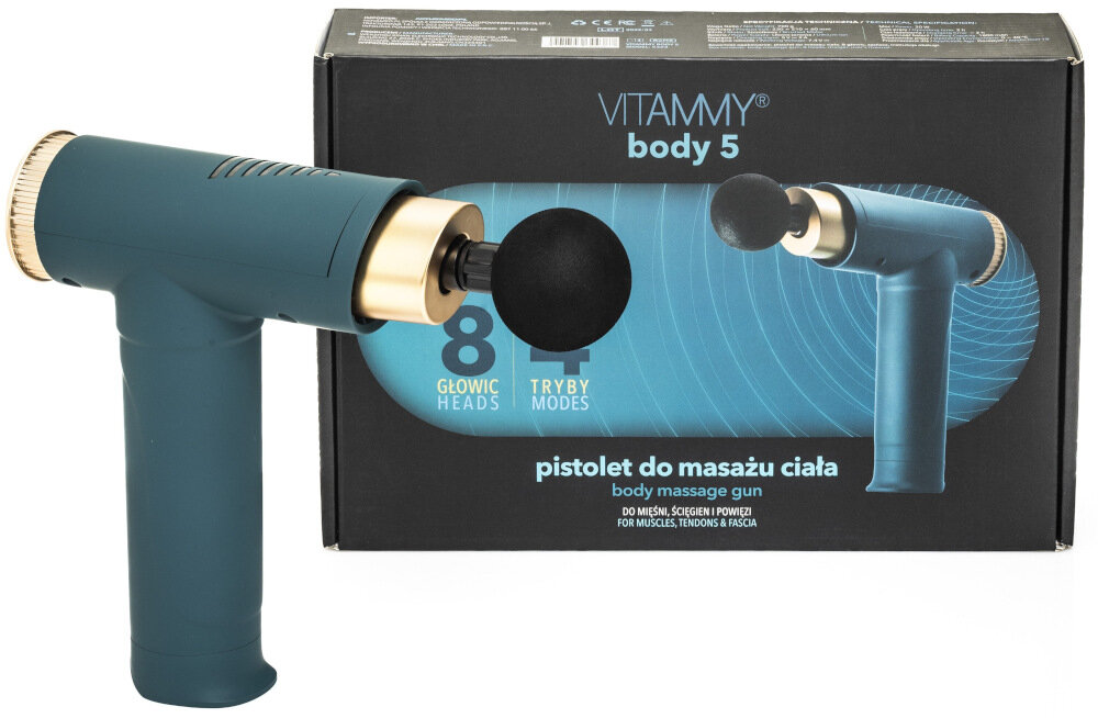 Pistolet do masażu VITAMMY Body waga wymiary transport