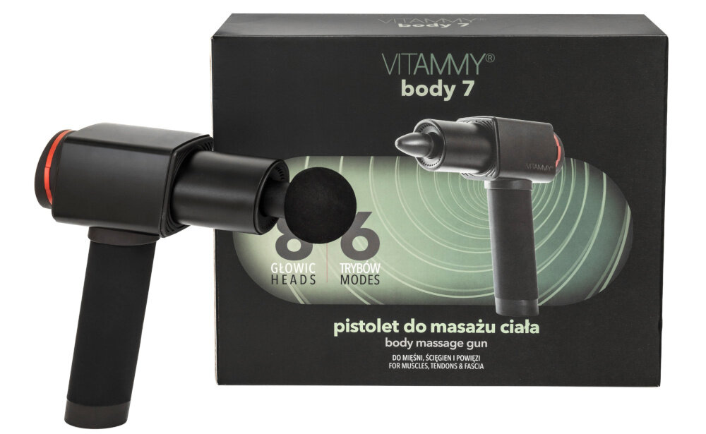 Pistolet do masażu VITAMMY Body odpornosc dzialanie praca ladowanie wskaznik