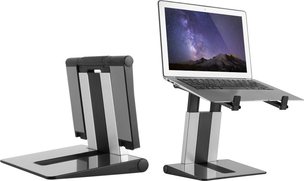 Podstawka pod laptopa MOZOS LS4-ALU regulacja nachylenie wysokość położenie