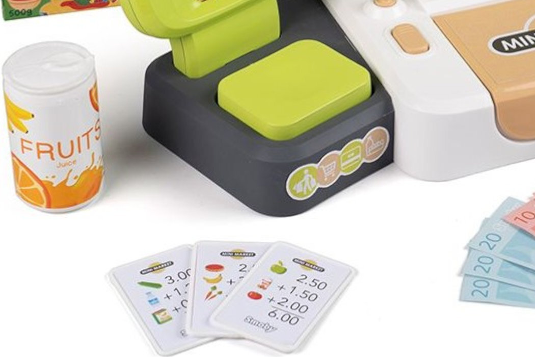 Zabawka kasa sklepowa SMOBY Elektroniczna ze skanerem zabawa nauka dźwięki rozwój umiejętności komunikacja