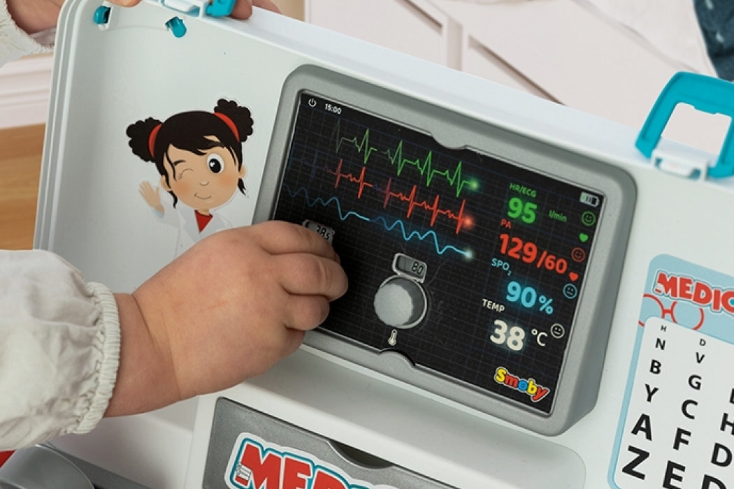 Zabawka torba medyczna SMOBY 7600340103 nauka zabawa wyposażenie doktor pielęgniarki rozwój