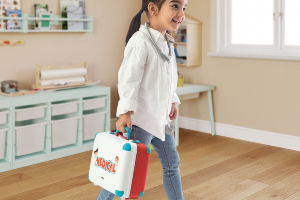 Zabawka torba medyczna SMOBY 7600340103 nauka zabawa wyposażenie doktor pielęgniarki rozwój