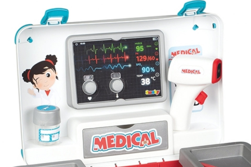 Zabawka torba medyczna SMOBY 7600340103 nauka zabawa wyposażenie doktor pielęgniarki rozwój