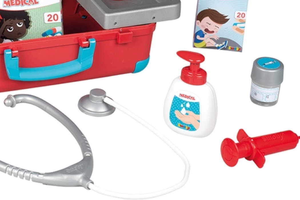 Zabawka torba medyczna SMOBY 7600340103 nauka zabawa wyposażenie doktor pielęgniarki rozwój