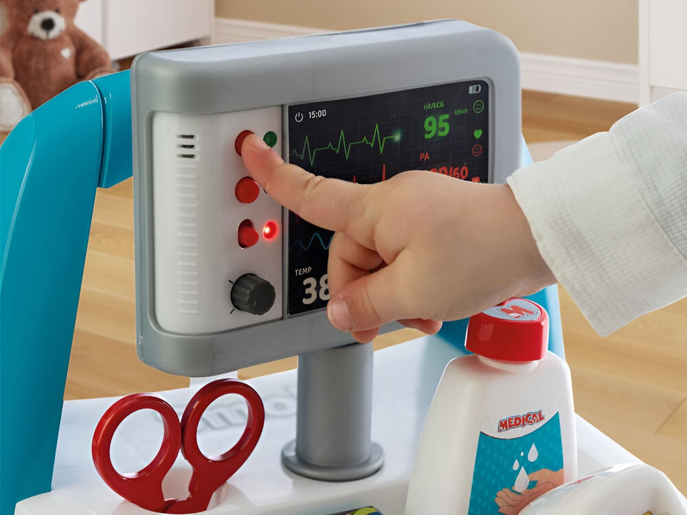 Zabawka zestaw lekarski SMOBY 7600340207 ekran ekg