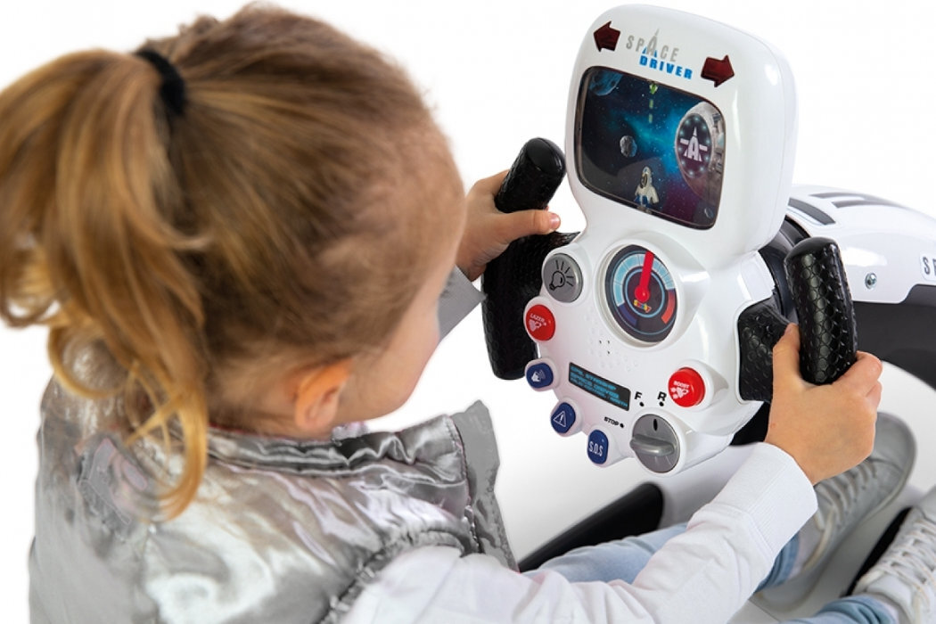 Zabawka symulator jazdy SMOBY Kosmiczny 7600370217 wyposażenie zabawa nauka kosmos latanie astronauta