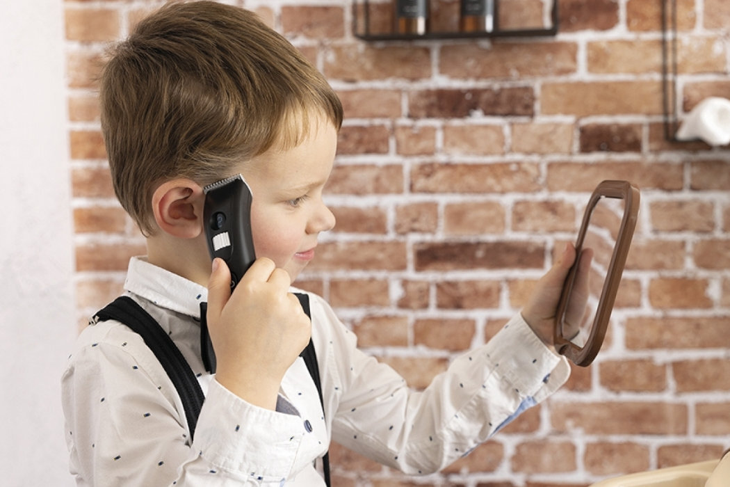 Zabawka zestaw fryzjerski SMOBY My Beauty Centrum Barbera 7600320243 zabawa wyposażenie interaktywność nauka rozwój dźwięki światła