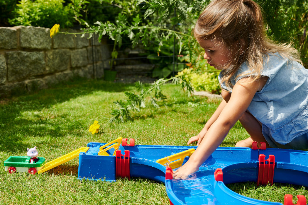 Tor wodny BIG AquaPlay AmphieSet zabawa woda jaskinia krokodyl miś łódka skręt kryjówka figurki nauka