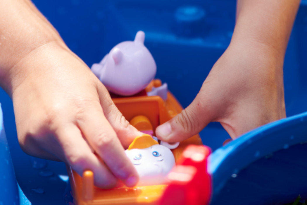 Tor wodny BIG AquaPlay AmphieSet zabawa woda jaskinia krokodyl miś łódka skręt kryjówka figurki nauka