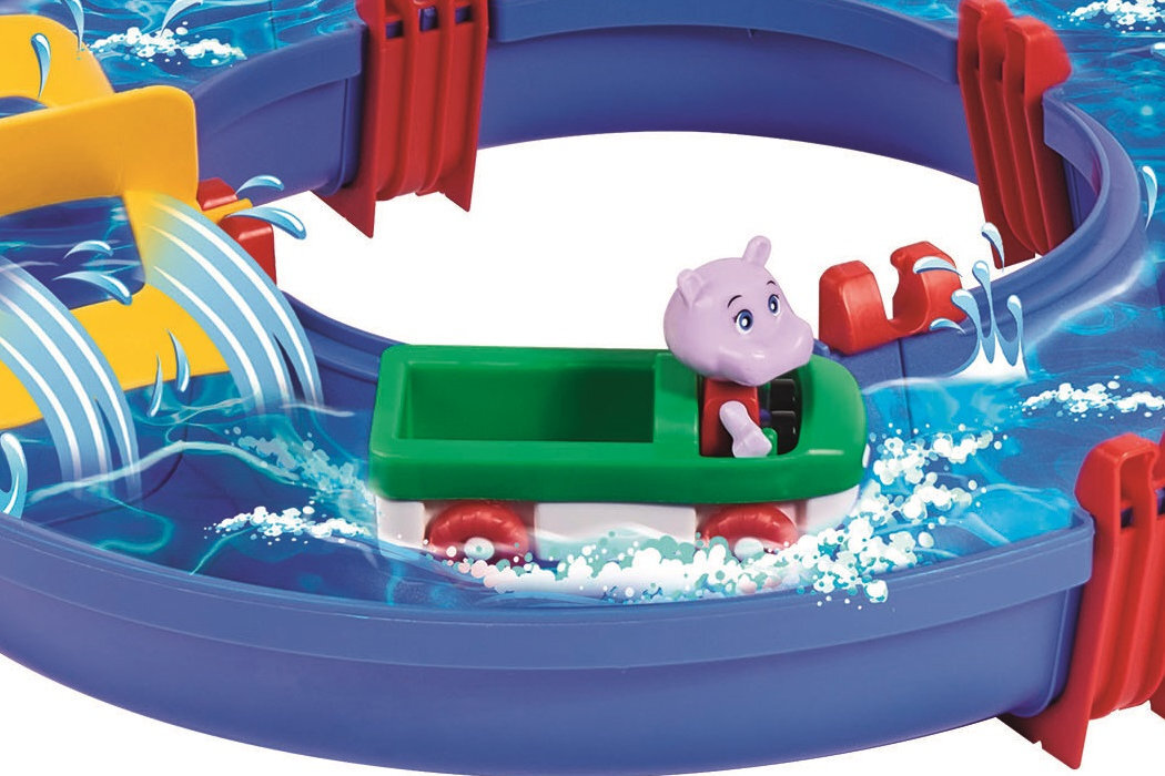 Tor wodny BIG AquaPlay AmphieSet zabawa woda jaskinia krokodyl miś łódka skręt kryjówka figurki nauka