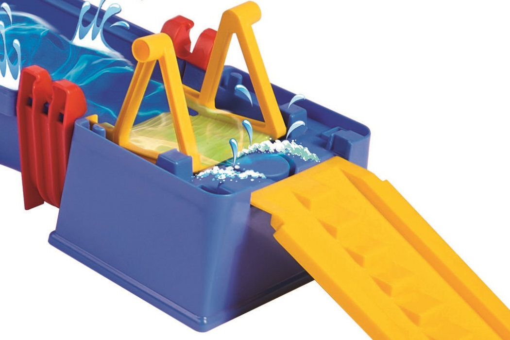 Tor wodny BIG AquaPlay AmphieSet zabawa woda jaskinia krokodyl miś łódka skręt kryjówka figurki nauka