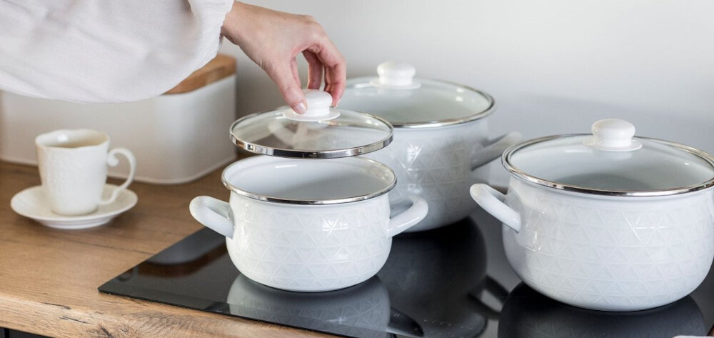 Garnek EMALIA PLESZEW Pyza Diamond jakos wygoda gotowanie kuchnia