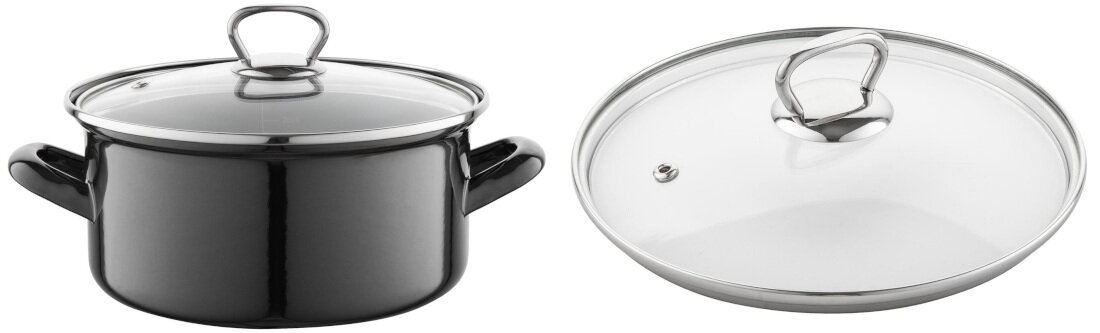 Garnek EMALIA PLESZEW Metalico 0G0898 20 cm latwe czyszczenie