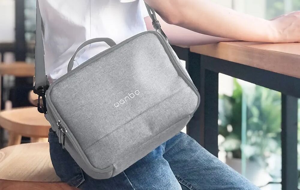 Torba na projektor WANBO Bag T2 Free T2 Max Cube 2 Pro bezpieczny transport mini projektora, torba zawieszona na ramieniu