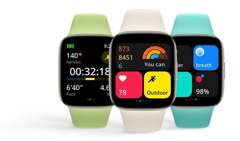 Smartwatch XIAOMI Redmi Watch 3 ekran bateria czujniki zdrowie sport pasek ładowanie pojemność rozdzielczość łączność sterowanie krew puls rozmowy smartfon aplikacja