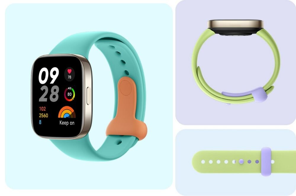 Smartwatch XIAOMI Redmi Watch 3 ekran bateria czujniki zdrowie sport pasek ładowanie pojemność rozdzielczość łączność sterowanie krew puls rozmowy smartfon aplikacja