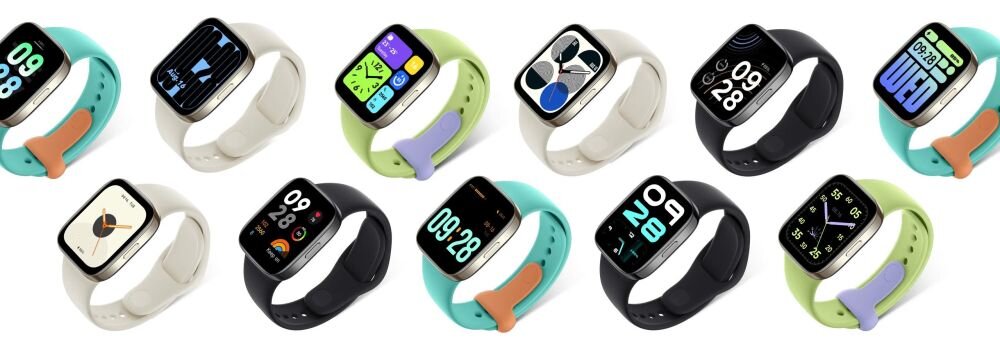 Smartwatch XIAOMI Redmi Watch 3 ekran bateria czujniki zdrowie sport pasek ładowanie pojemność rozdzielczość łączność sterowanie krew puls rozmowy smartfon aplikacja