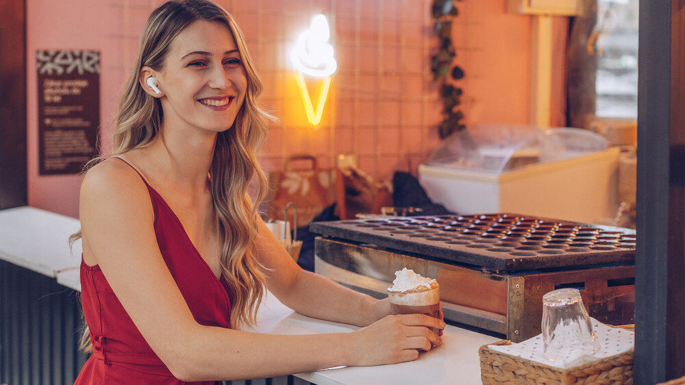 Słuchawki dokanałowe LAMAX Trims1  - mikrofon