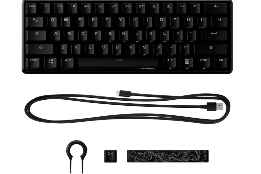 Klawiatura HYPERX Alloy Origins 60 wyposażenie tryb klawisze zabawa pamięć regulacja dynamika podświetlenie trwałość