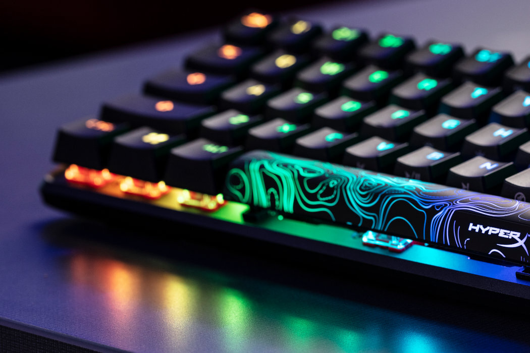 Klawiatura HYPERX Alloy Origins 60 wyposażenie tryb klawisze zabawa pamięć regulacja dynamika podświetlenie trwałość