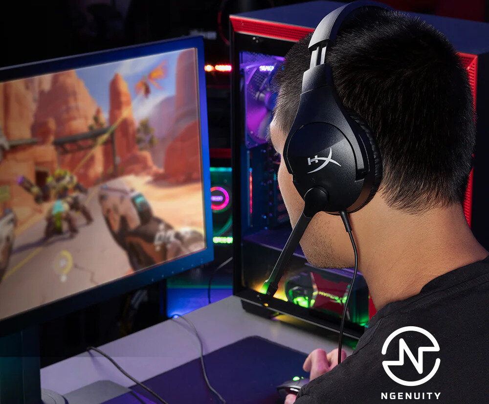 Słuchawki HYPERX Cloud Stinger S gra gaming przewodowość waga komfort poduszki nauszniki dopasowanie