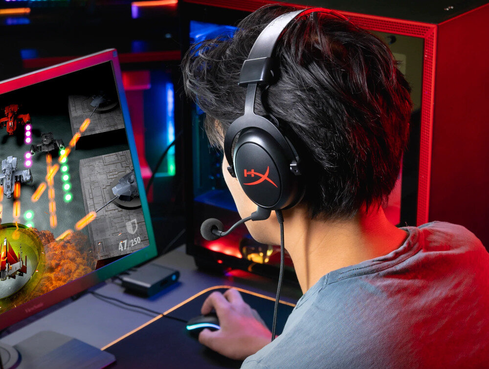 Słuchawki HYPERX Cloud dźwięk konstrukcja przewodowa bezprzewodowa mikrofon wygoda jakość brzmienie