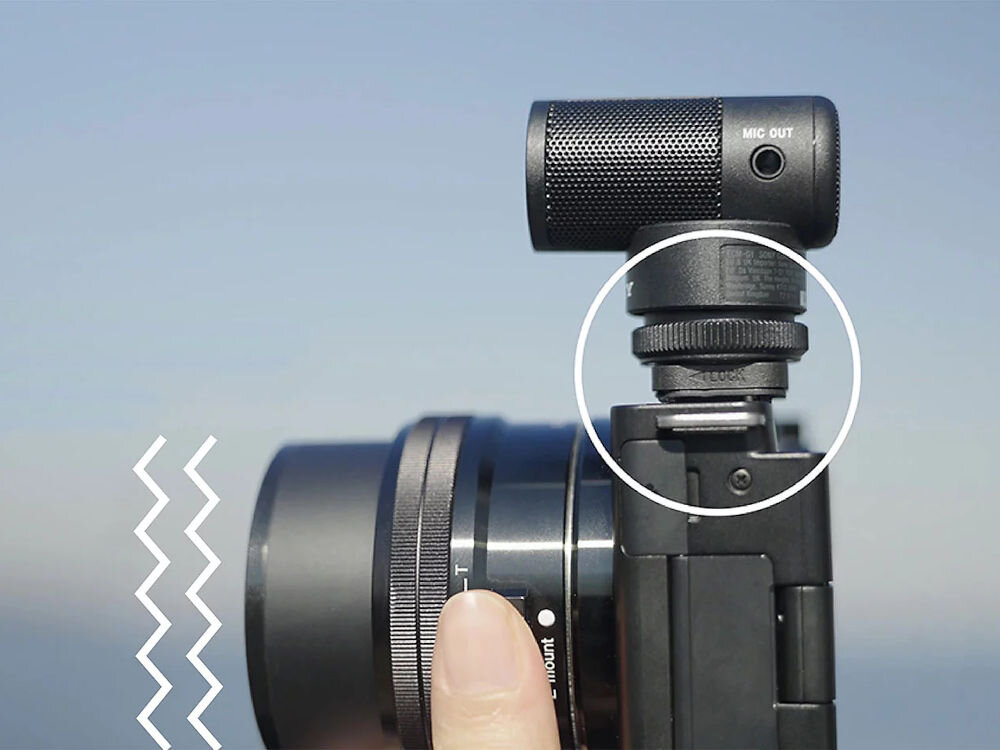 Mikrofon SONY ECM-G1 eliminuje niepożądane dźwięki, nie ma obawy o zakłócenia, brak kabli