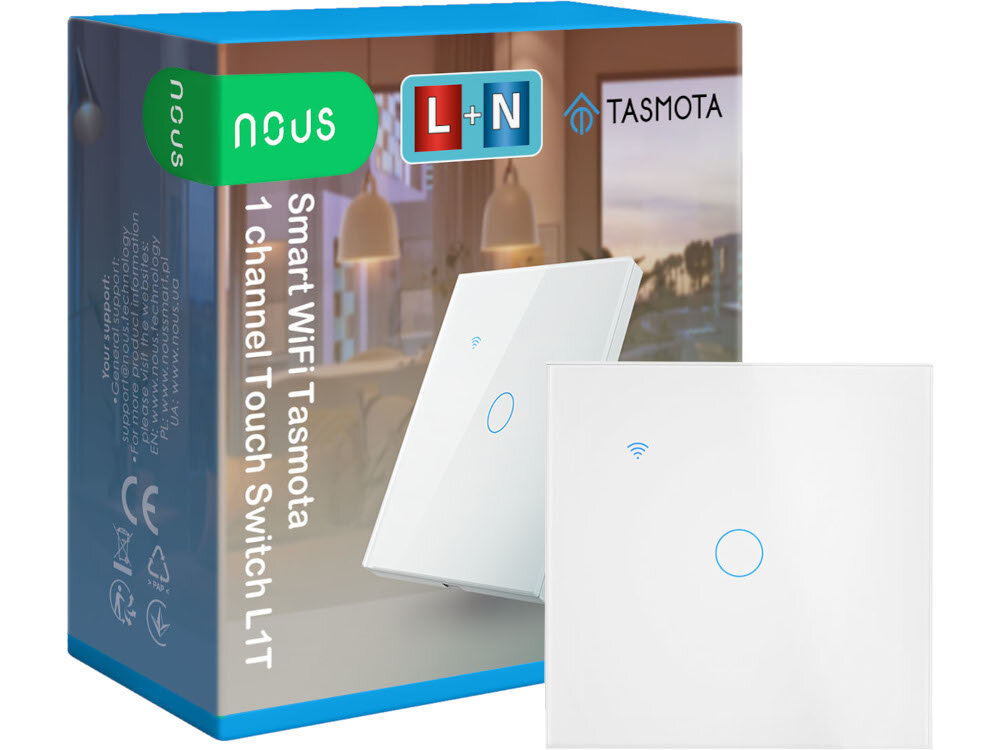 Włącznik światła NOUS Tasmota L1T działanie kompatybilność przeznaczenie cechy zalety
