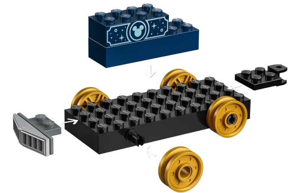 LEGO Disney Pociąg pełen zabawy 43212 dziecko kreatywność zabawa nauka rozwój klocki figurki minifigurki jakość tradycja konstrukcja nauka wyobraźnia role jakość bezpieczeństwo wyobraźnia budowanie pasja hobby funkcje instrukcja aplikacja LEGO Builder myszka minnie myszka miki piotruś pan dzwoneczek chudy