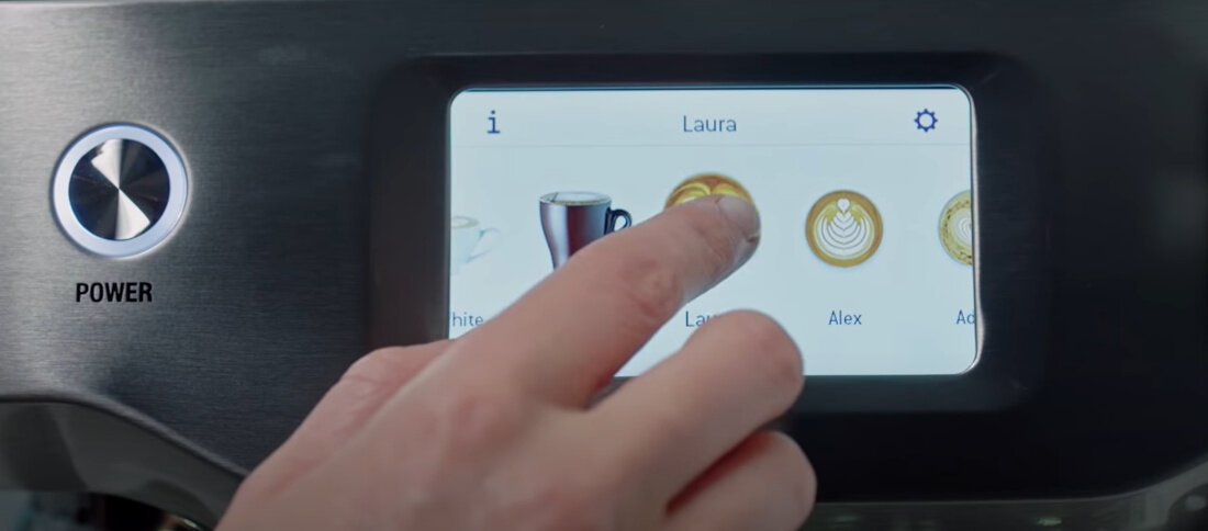 Ekspres SAGE SES990BST 8 spersonalizowanych profili kaw pamiec 15 barow