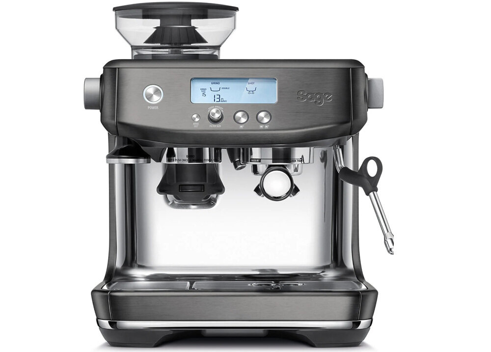 Ekspres kolbowy SAGE Barista Pro SES878BST wbudowany mlynek ustawienia parametry