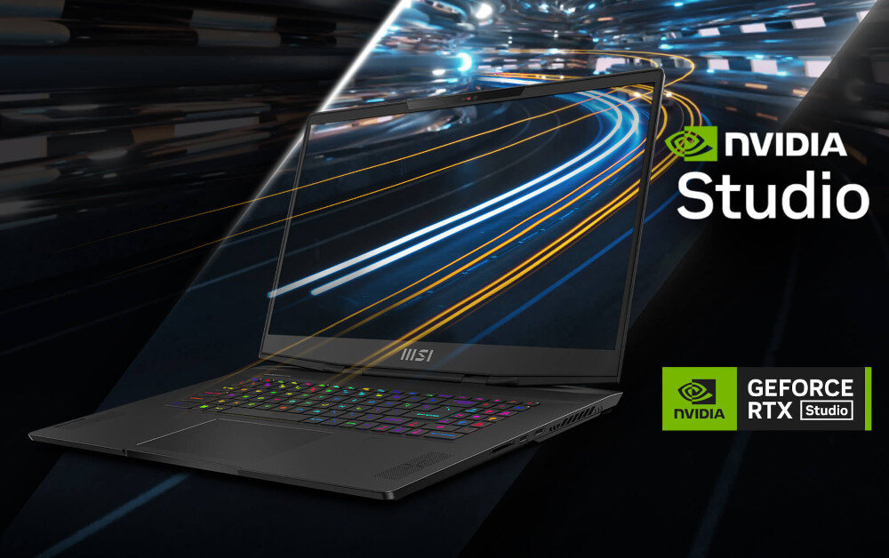 Laptop MSI Stealth 17 Studio A13VG-025PL 17.3 IPS 240Hz i7-13700H 32GB RAM 2TB SSD GeForce RTX4070 Windows 11 Home karta graficzna technologie narzędzia