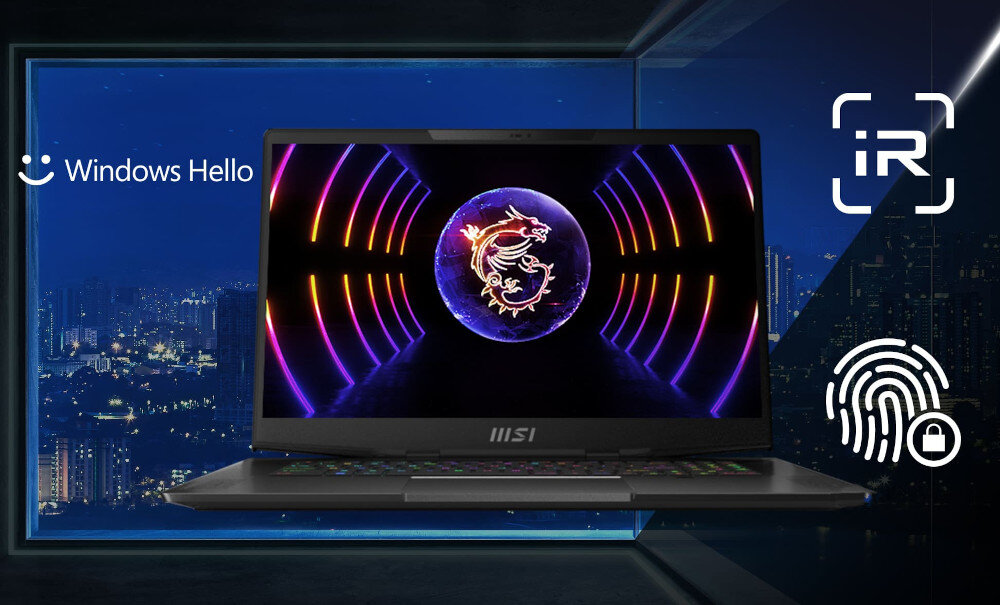 Laptop MSI Stealth 17 Studio A13VG-025PL 17.3 IPS 240Hz i7-13700H 32GB RAM 2TB SSD GeForce RTX4070 Windows 11 Home bezpieczeństwo prywatność