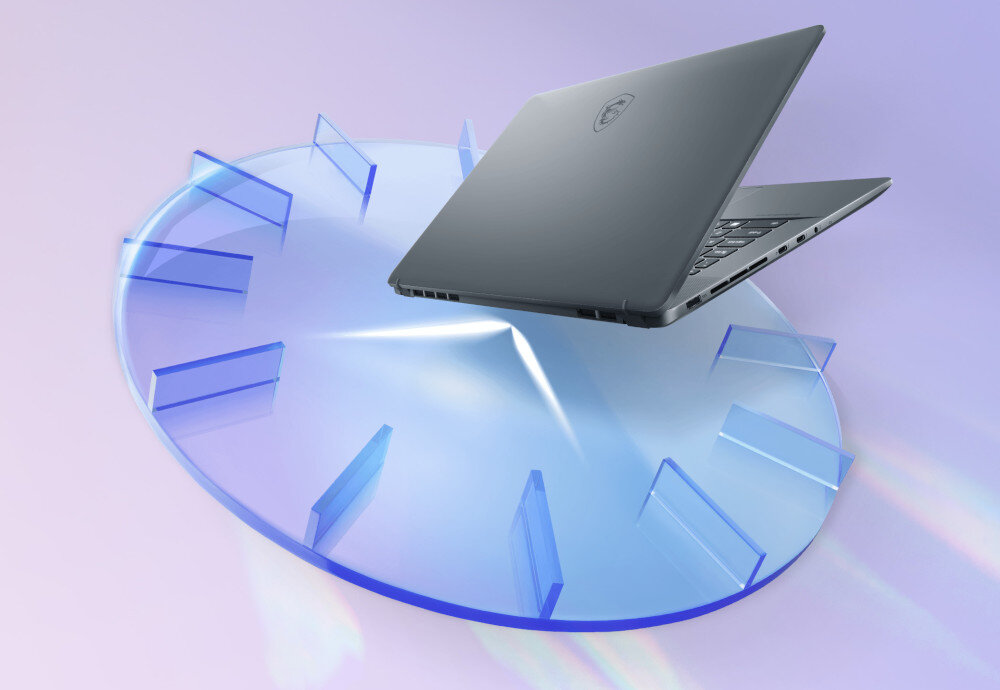 Laptop MSI Creator Z17HX A13VFT-028PL 17 IPS 165Hz i7-13700HX 32GB RAM 2TB SSD GeForce RTX4060 Windows 11 Professional bateria akumulator pojemność czas działania ładowanie