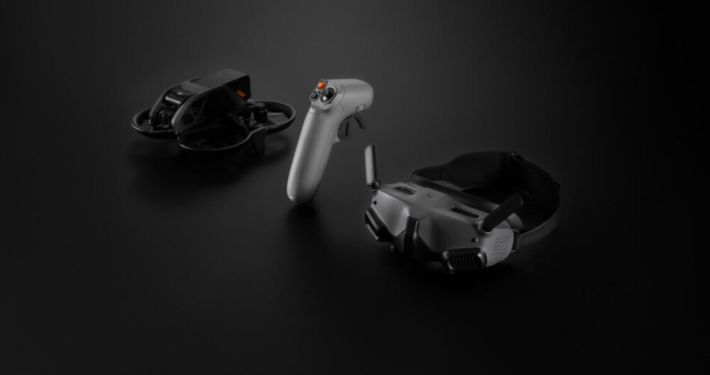 Dron DJI Avata Pro-View (DJI RC Motion 2) gogle anteny ekrany regulacja widok