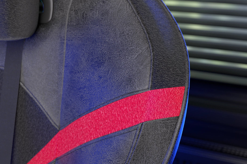 Fotel ENDORFY Scrim EY8A002 Czarno-czerwony Czarny oddychający wyprofilowany szerokie ochrona pianka memory foam nachylenie regulacja