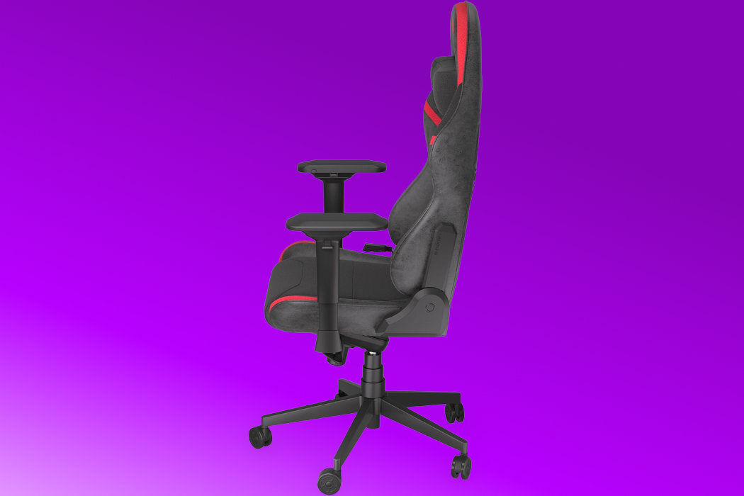 Fotel ENDORFY Scrim EY8A002 Czarno-czerwony Czarny oddychający wyprofilowany szerokie ochrona pianka memory foam nachylenie regulacja