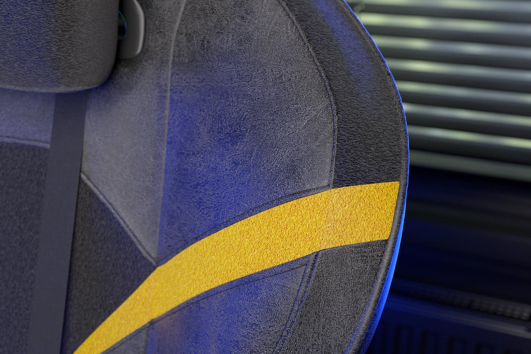 Fotel ENDORFY Scrim EY8A003 Czarno-żółty Czarny oddychający wyprofilowany szerokie ochrona pianka memory foam nachylenie regulacja