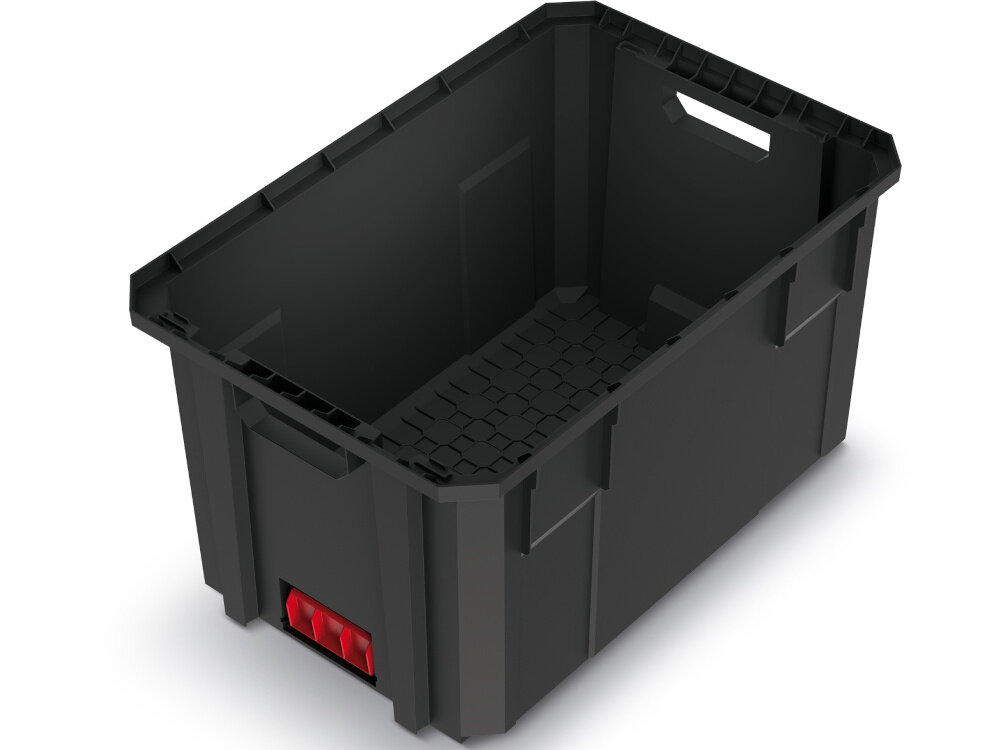 Kosz modułowy KISTENBERG X-Block Pro 30 KXB604030C kosz na białym tle widoczny pod skosem wymiary 544 x 362 x 300 mm dowolne planowanie przestrzeni szybki dostęp do zawartości łatwe utrzymanie porządku