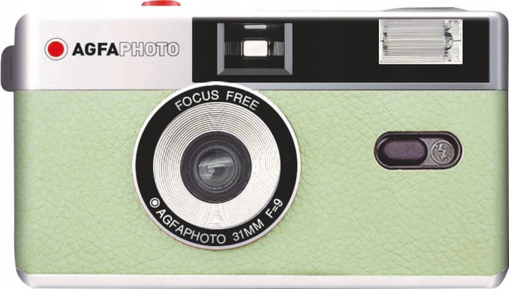 Aparat AGFAPHOTO Analogue Photo Camera Zielony wymiary wielkość klisza kompatybilność