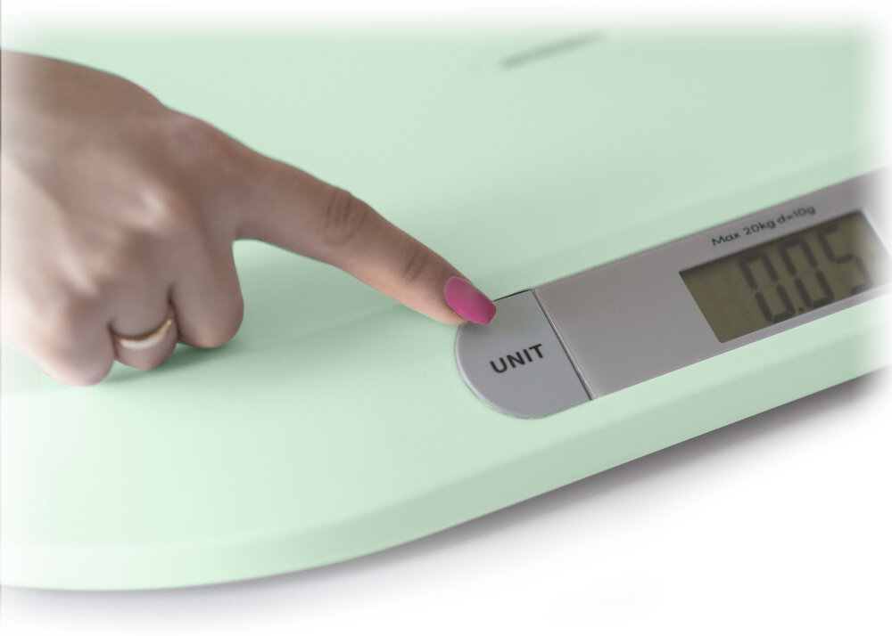 Waga dla niemowlat BERDSEN BW-145 mozliwosci zmiana jednostek kg/lb/oz