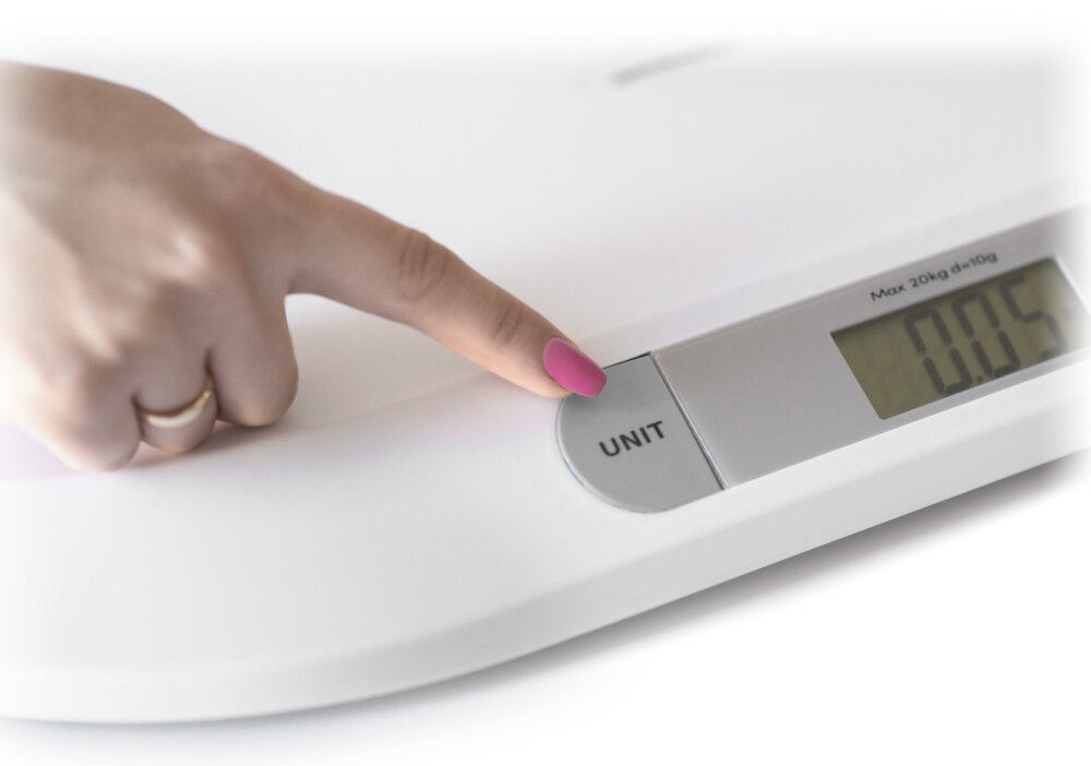 Waga dla niemowlat BERDSEN BW-141 mozliwosci zmiana jednostek kg/lb/oz