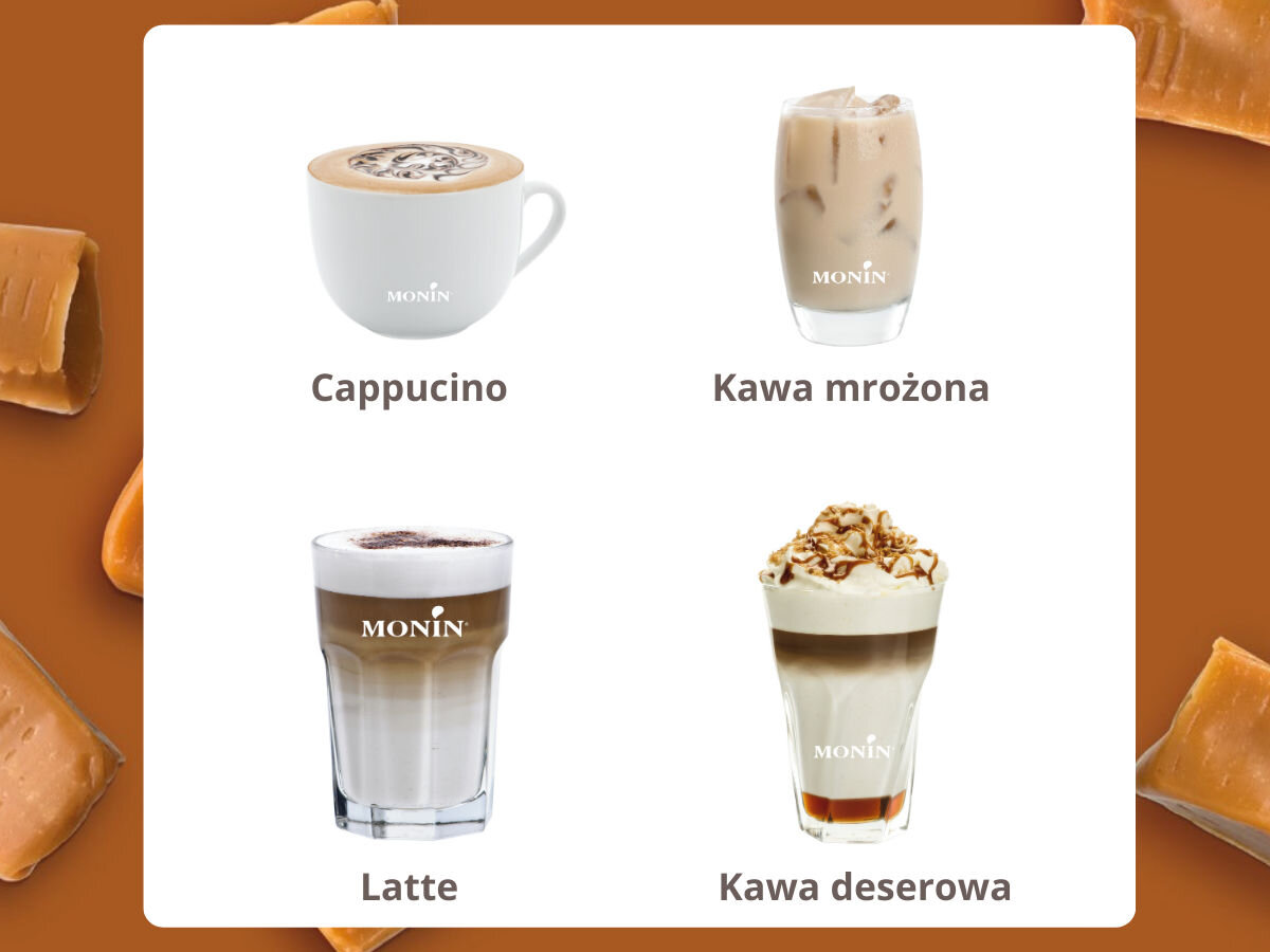 Syrop do kawy MONIN Słony karmel 50 ml przepisy inspiracje