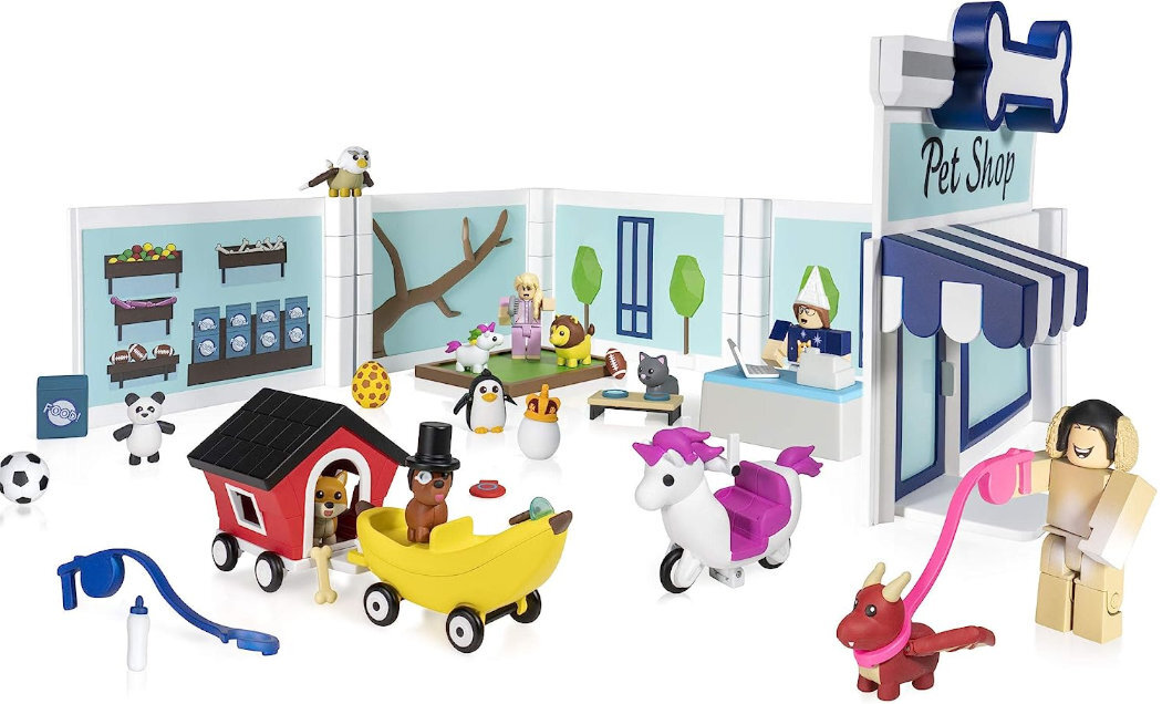 Zestaw figurek JAZWARES Roblox Adopt Me: Pet Store zabawa gra uciecha kolekcjonerskie przygoda