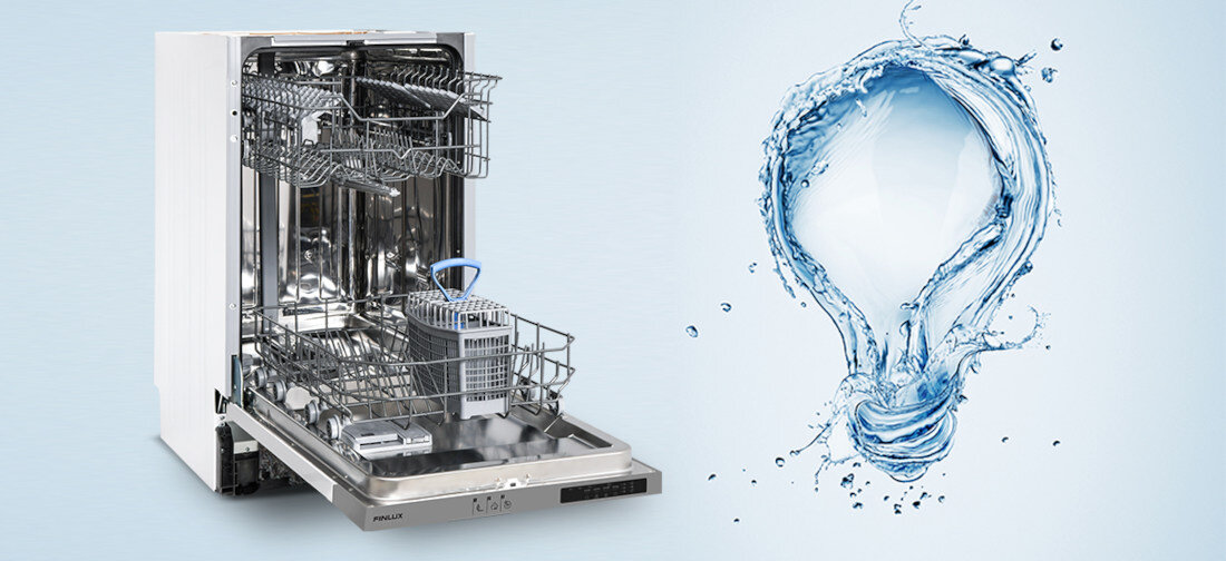 Zmywarka FINLUX FD-I12B45B100 klasa energetyczna E oszczednosc wody
