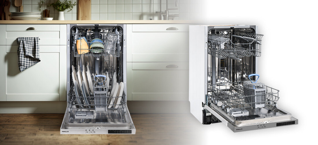 Zmywarka FINLUX FD-I12B45B100 nowoczesny design trwalosc szerokosc 45 cm